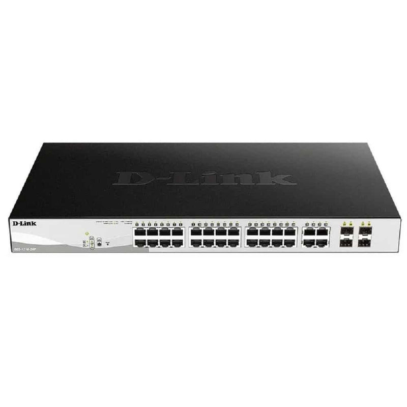 24-PORT GIGABIT POE+ SMART SWITCH + 4 COMBO 1000BASETSFP. (193W)