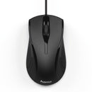 RATO HAMA COM FIOS 3- BOTÕES MC-200 PRETO