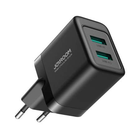 CHARGER JOYROOM JR-TCN01, 2.4A (EU) 2 USB (BLACK)