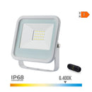 PROJETOR LED 20W 1400LM 6520K LUZ FRIA 12,4X10,6X2,8CM COR BRANCO