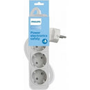 REGLETA PHILIPS 3 TOMAS SCHUKO 1,5M BLANCO