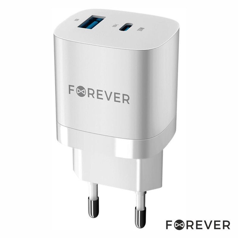 ALIMENTADOR COMUTADO USB-C PD  USB-A 33W GAN FOREVER