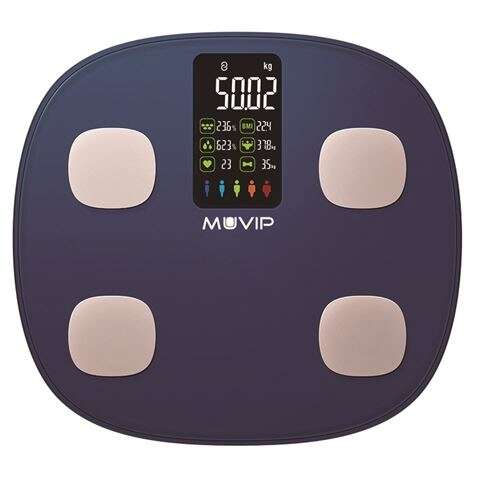 MUVIP SMART BODY BASCULA DE BAÑO DIGITAL BLUETOOTH - PANTALLA LCD