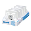 TOMADA DE ENCASTRAR, SCHUKO 2P+T, 16A 250V~, S10, BRANCO, 5 UN.