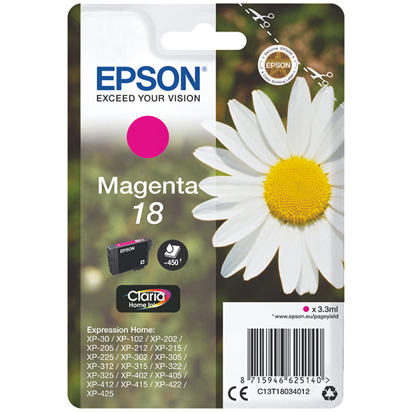 Epson Daisy C13T18034022 tinteiro 1 unidade(s) Original Magenta