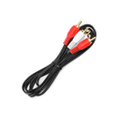 CABO DE ÁUDIO PLUGUES 2RCA PARA PLUGUES 2RCA 1,5M PRETO