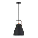 CANDEEIRO DE TETO PENDENTE, E27, PRETO + COBRE, Ø270 X 1200 MM