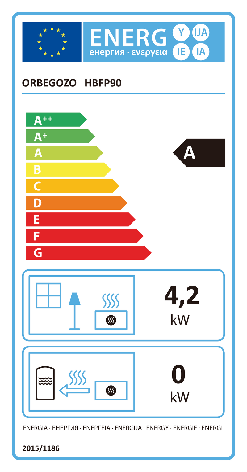 AQUECEDOR CHAMA AZUL ORBEGOZO - HBFP 90