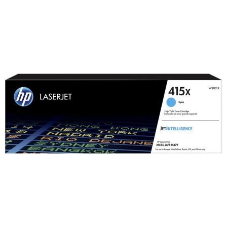 HP Toner LaserJet Original 415X Ciano de elevado rendimento