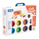MALA MASSA MACIA SOFT DOUGH 8 FRASCOS DE 59 G COM UTENSÍLIOS PARA