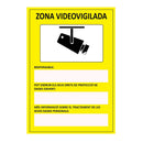 SINAL INFORMATIVO ´´ZONA VIDEOVIGILADA´´ PVC 21X30CM NORMALUZ