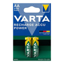 BLÍSTER 2 PILHAS AA 2100MAH RECARREGÁVEIS ACCU POWER VARTA