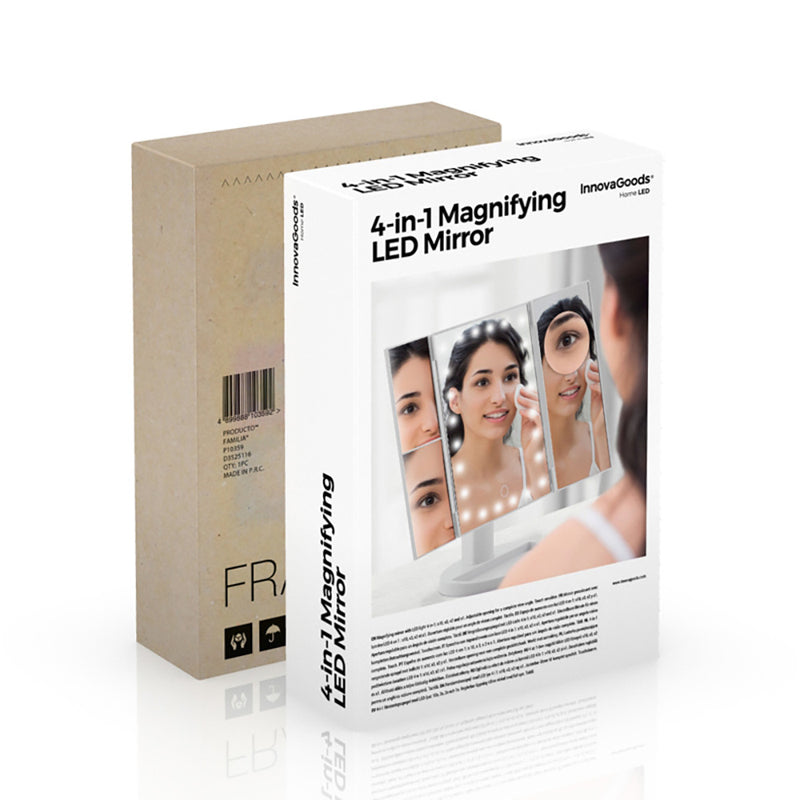 ESPELHO LED DE AUMENTO 4 EM 1 INNOVAGOODS