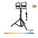 PROJETOR LED COM TRIPÉ 2X30W 2X2370LM 6400K LUZ FRIA BLACK SERIES