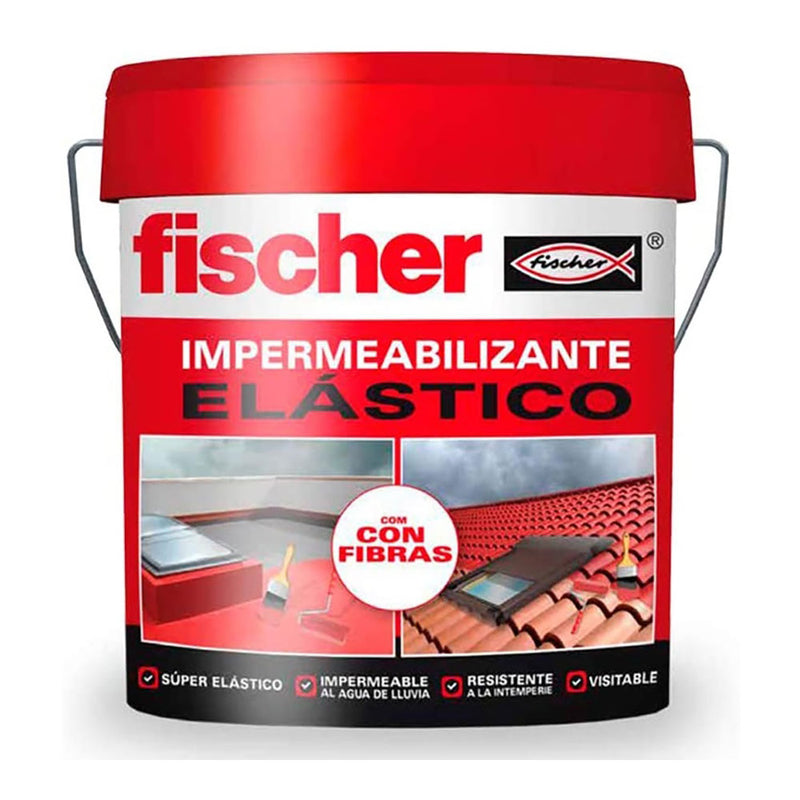 IMPERMEABILIZANTE 15L CINZENTO COM FIBRAS 547154 FISCHER