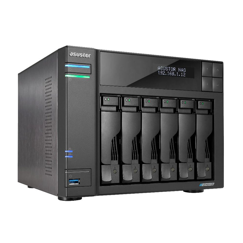 NAS ASUSTOR AS6706T LOCKERSTOR 6 GEN 2, AS6706T 6-BAY 4C 2.0GHZ-8