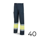 CALÇAS POLIÉSTER/ALGODAO BICOLOR ALTA VISIBILIDADE AZUL/AMARELO T