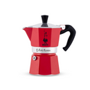 BIALETTI COFFEE MAKER MOKA INDUCTION ALUMINUM 160ML RED