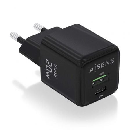 AISENS ASCH-20W2P011-BK carregador de dispositivos móveis Univers