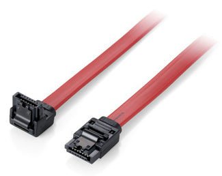 FLAT CABLE SATA 6GBPS, 1,0M W. METAL LATCH, COM 1 X ANGLED PLUG