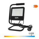 PROJETOR LED COM PÉ 50W 4000LM 6400K BLACK SERIES EDM
