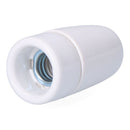 SUPORTE DE LÂMPADA EM CERÂMICA VINTAGE E14, 60 W 250 V, BRANCO, Ø