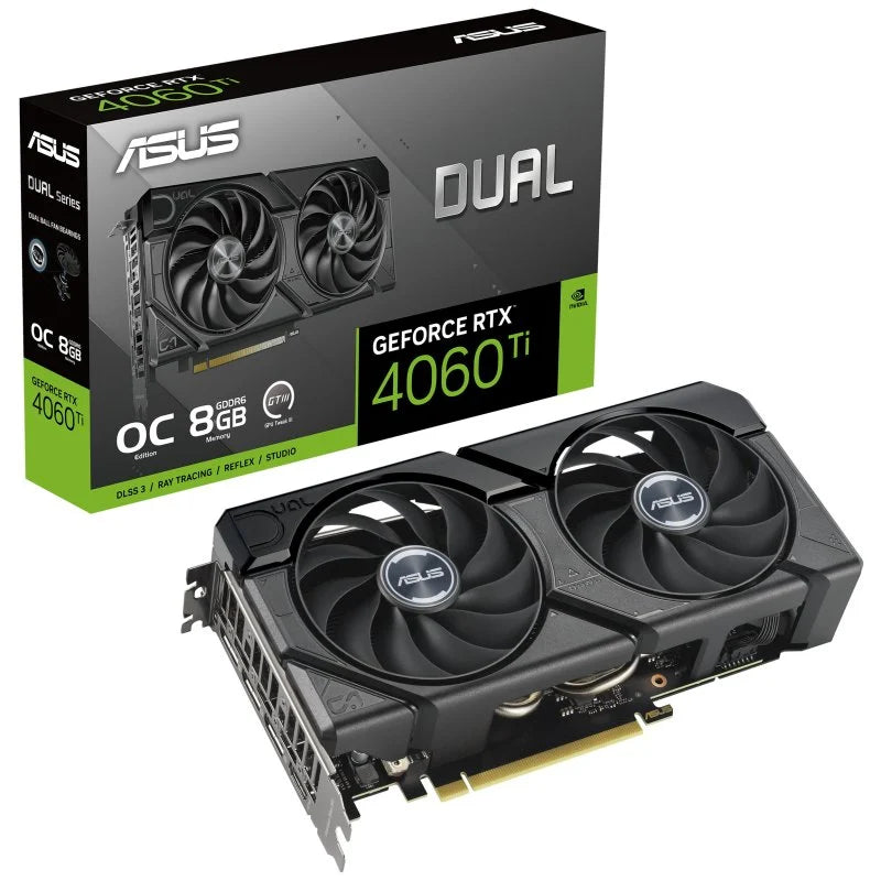 ASUS Dual -RTX4060TI-O8G-EVO NVIDIA GeForce RTX 4060 Ti 8 GB GDDR