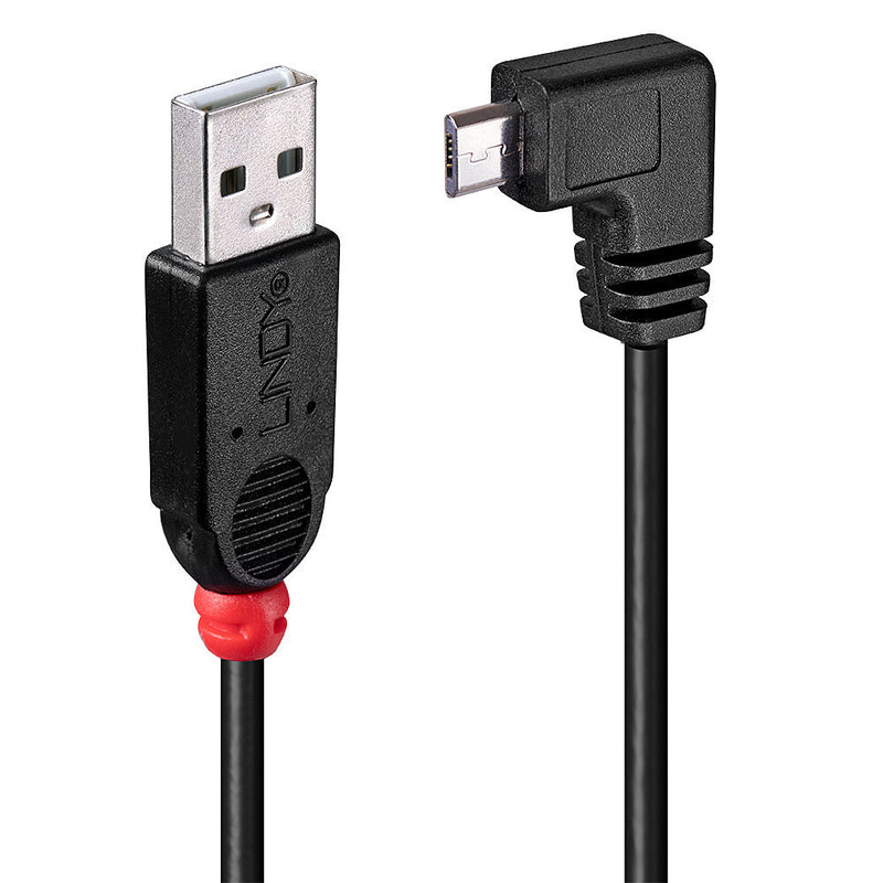 Lindy 31977 cabo USB 2 m USB 2.0 USB A Micro-USB B Preto