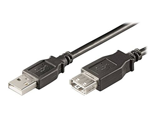 Ewent EC1014 cabo USB 5 m USB 2.0 USB A Preto