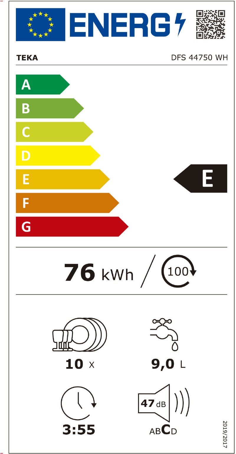 MÁQUINA DE LAVAR LOUÇA TEKA DFS 44750 BRANCO