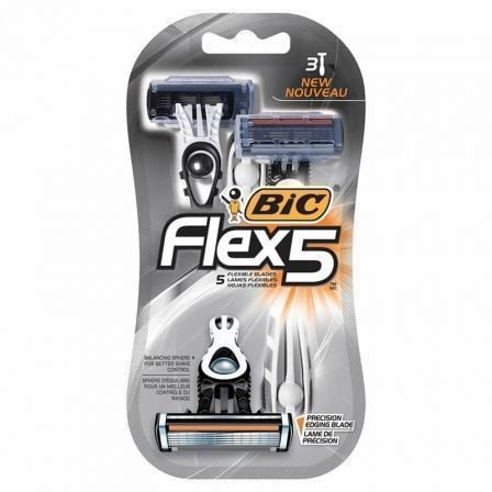 CUCHILLA DE AFEITAR BIC FLEX 5 3 UDS