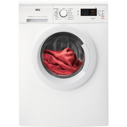 MÁQUINA DE LAVAR ROUPA AEG LFA5I82WRE( 1200 RPM - 8 KG - BRANCO