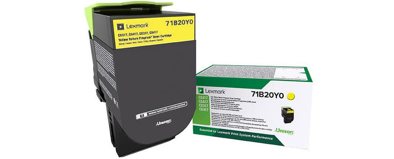 Lexmark 71B20Y0 toner 1 unidade(s) Original Amarelo