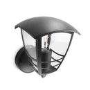 CANDEEIRO DE PAREDE EXTERIOR 1X60W PRETO MOD. CREEK PHILIPS
