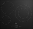 Beko HIIS63206M placa Preto Embutido 58 cm Placa com zona de indu