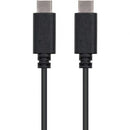 Nanocable USB 2.0, 1m cabo USB USB C Preto