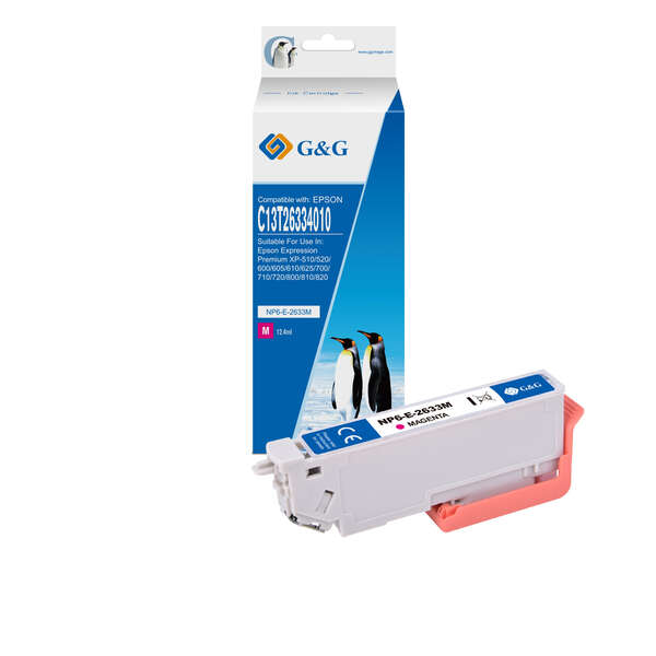 G&G EPSON T2633T2613 (26XL) MAGENTA CARTUCHO DE TINTA GENERICO -