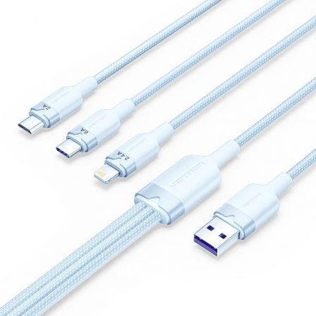 CABLE USB 2.0 LIGHTNING VENTION CTPLG USB MACHO USB TIPO-C MACHO