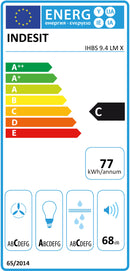 Indesit IHBS 9.4 LM X exaustor para cozinha Montado na parede Aço