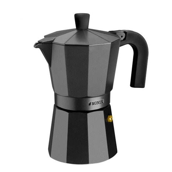 CAFETERA ITALIANA MONIX NOIR M640009 9 TAZAS NEGRA