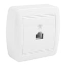 TOMADA TELEFONE TJ11 (4 VIAS) 74X72X28MM SUPERFICIE MURAL SOLERA