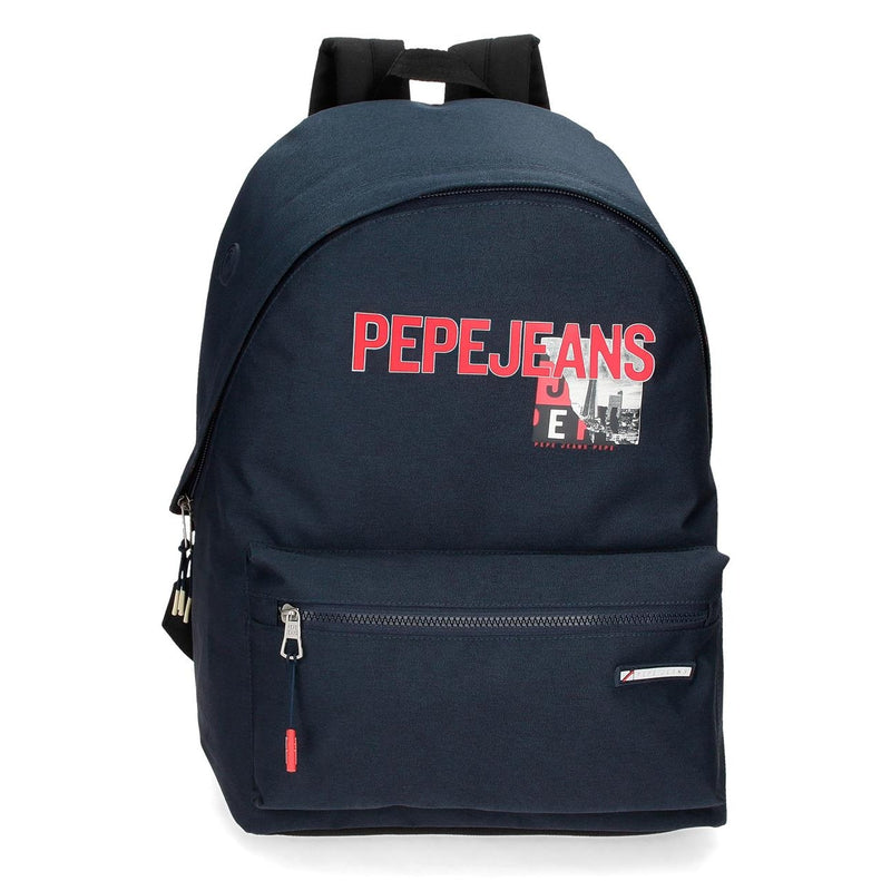 MOCHILA ESCOLAR PEPE JEANS DIKRAN 44CM AZUL MARINHO