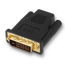 AISENS A118-0091 adaptador para cabos DVI 24+1 HDMI A Preto