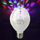 LÂMPADA DISCO LED RGB E27 3W MULTICOR COM ROTAÇÃO 360° Ø8X13CM ED