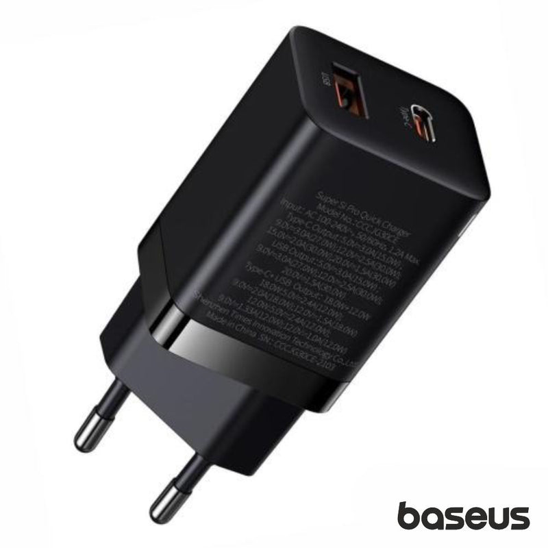 ALIMENTADOR COMUTADO USB-CUSB-A PD QC 3.0 30W BASEUS