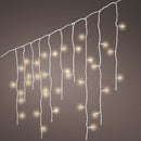 CORTINA DE LED EXTERNA EM FORMATO DE GELO, 8 FUNÇÕES, BRANCO QUEN