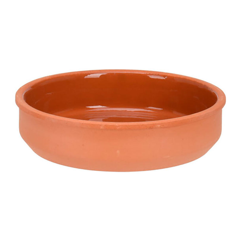 SET 2 CAÇAROLAS PARA APERITIVOS DE BARRO COR TERRACOTA 450ML Ø15,