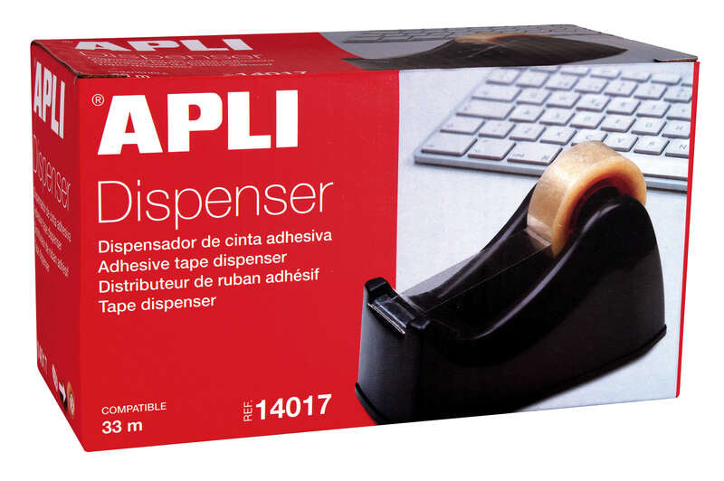 DISPENSADOR DE CINTA ADHESIVA APLI 14017 140 X 65MM