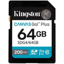 TARJETA DE MEMORIA KINGSTON CANVAS GO! PLUS 64GB SD XC CLASE 10 2