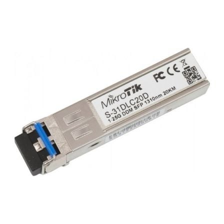 MODULO SFP TRANSCEPTOR DE FIBRA ÓPTICA MIKROTIK S-31DLC20D